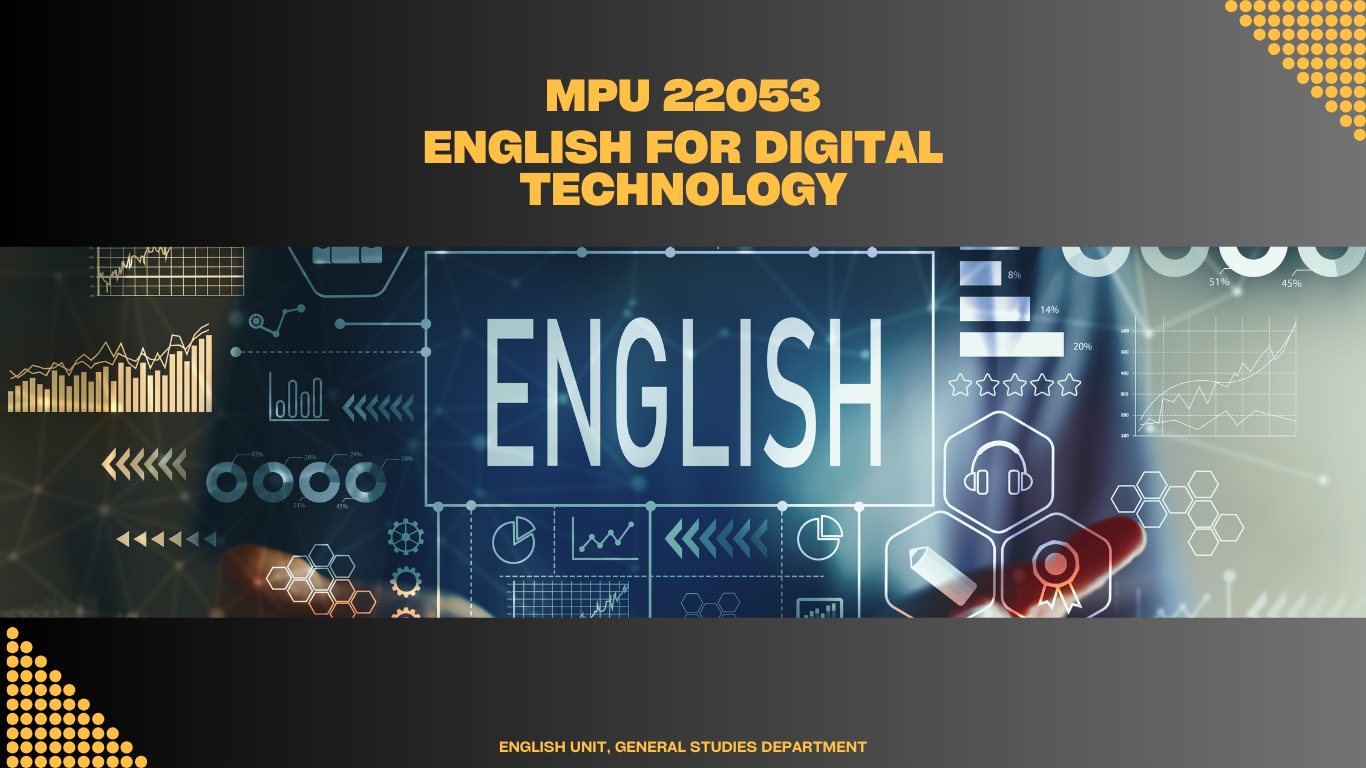 MPU22053 ENGLISH FOR DIGITAL TECHNOLOGY